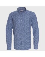 Camisa Manga Larga Oxford Estampada Slim Fit