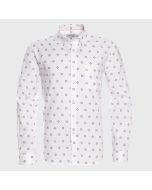 Camisa Manga Larga Oxford Estampada Slim Fit