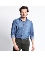 Camisa Manga Larga Denim Basica Regular Fit