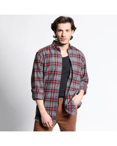Camisa Manga Larga Franela Regular Fit