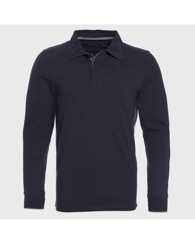 Polera Manga Larga Cuello Camisero Regular Fit