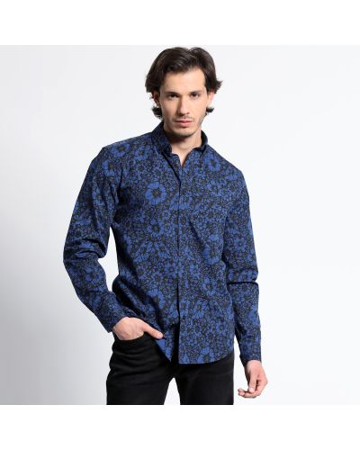 Camisa Manga Larga Estampada Full Slim Fit