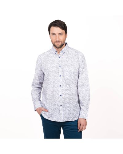Camisa Trevira Estampada Regular Fit