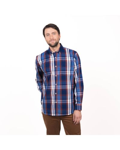 Camisa Trevira Escocesa Regular Fit