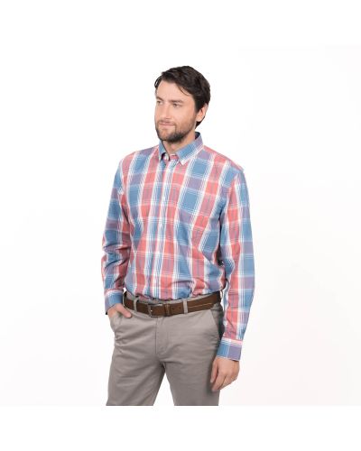 Camisa Trevira Escocesa Regular Fit